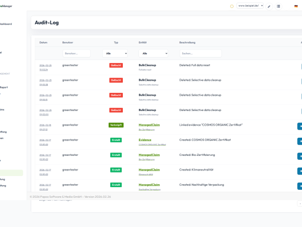 Features - Audit-Log
